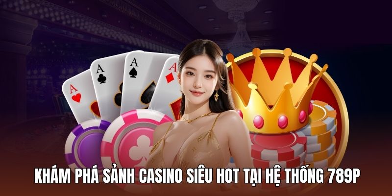 Khám phá sảnh casino siêu hot tại hệ thống 789p